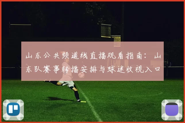 山东公共频道线直播观看指南：山东队赛事转播安排与球迷收视入口解析